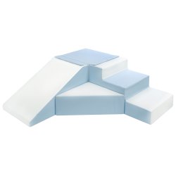 Rutsjebane legest Hrd Skumleg - hvid/Babybl