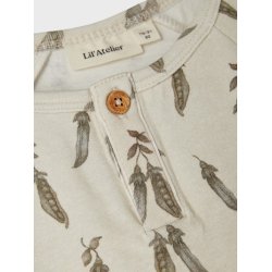 Lil' Atelier - Geo SS Slim Top, Turtledove 