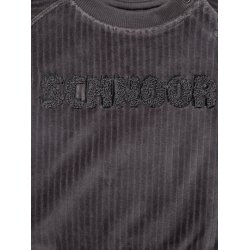 Petit by Sofie Schnoor - Velour Swatshirt, Dark Grey melange