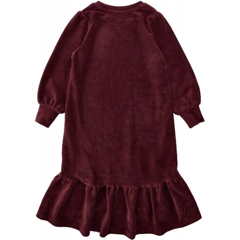 Soft Gallery - Kayla Velvet Rib Dress, Tawny Port