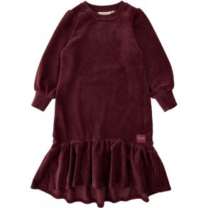 Soft Gallery - Kayla Velvet Rib Dress, Tawny Port