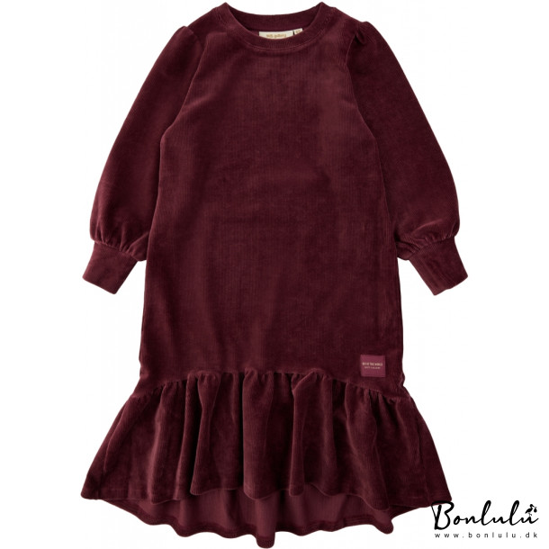 Soft Gallery - Kayla Velvet Rib Dress, Tawny Port