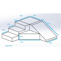 Rutsjebane legest Hrd Skumleg - hvid/gr