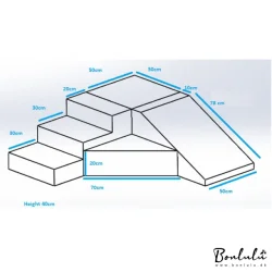 Rutsjebane legest Hrd Skumleg - hvid/Babybl