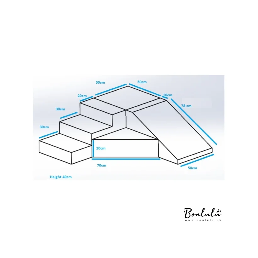 Rutsjebane legest Hrd Skumleg - hvid/Babybl